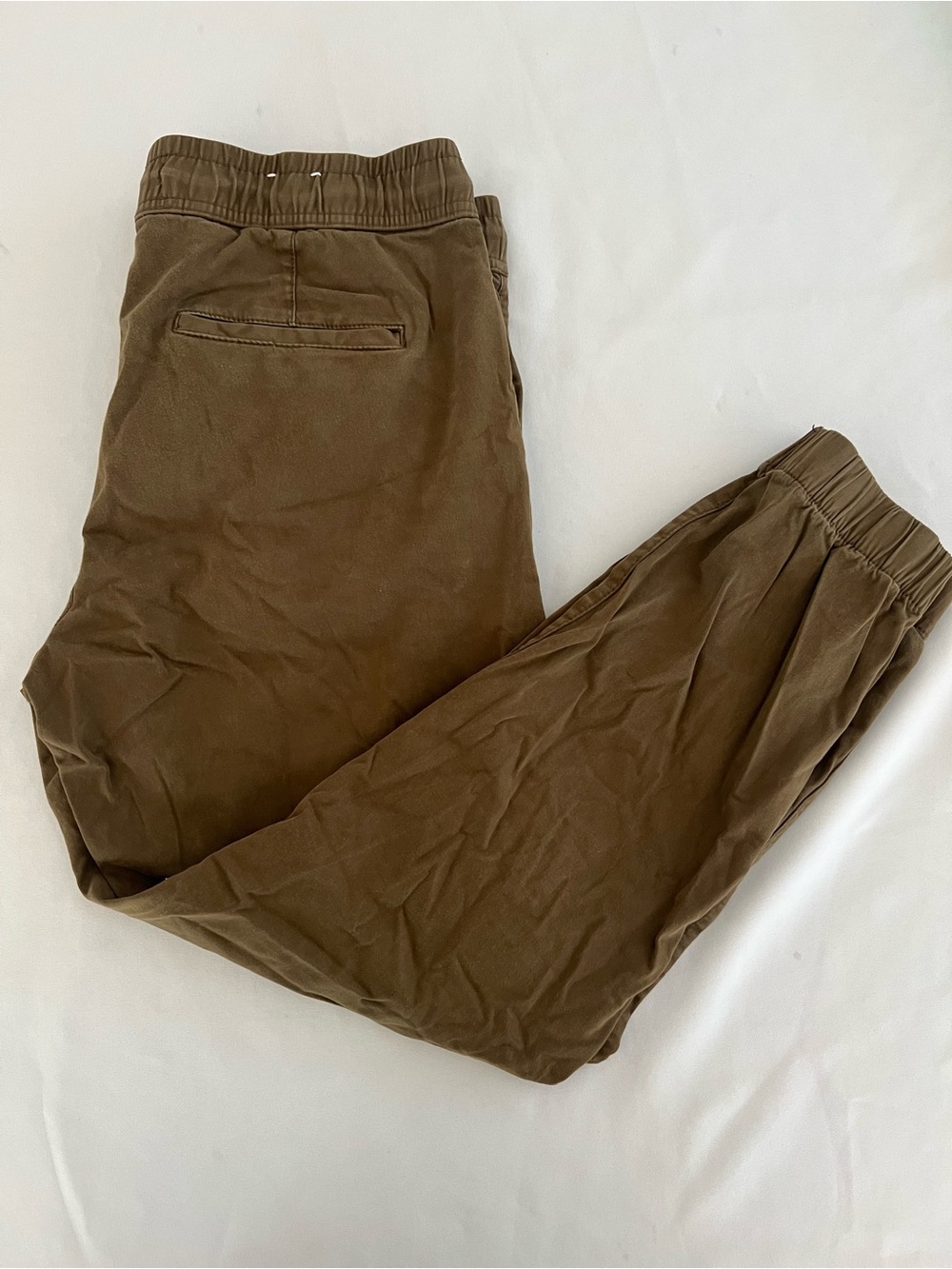 Zara Men's Brown Elastic Waist Casual Pants